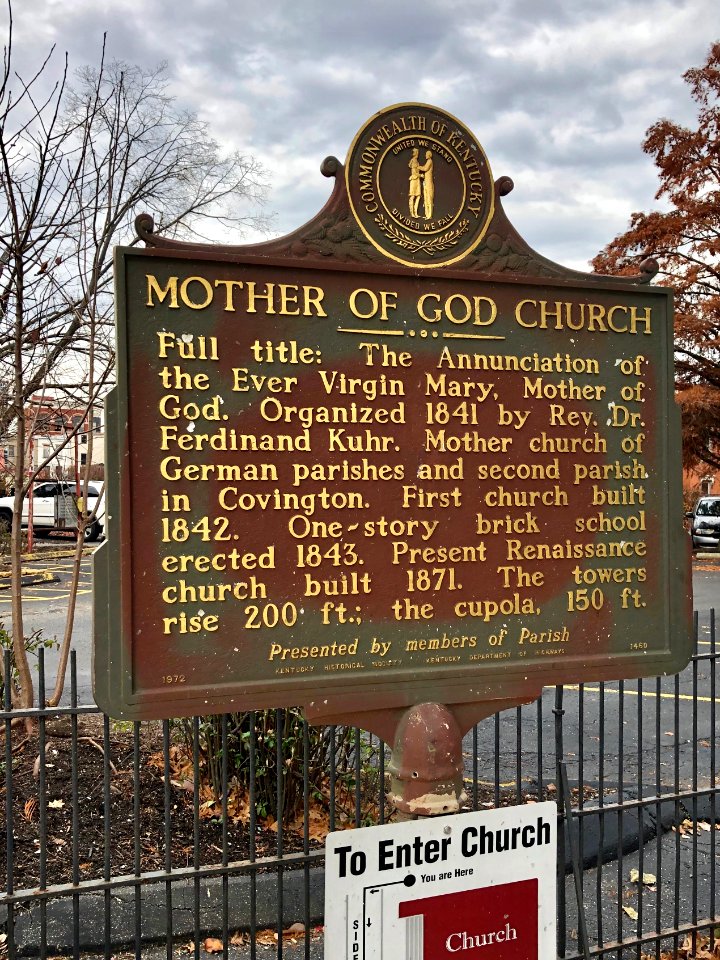 Historical Marker, Mother of God Catholic Church, Mutter G… 