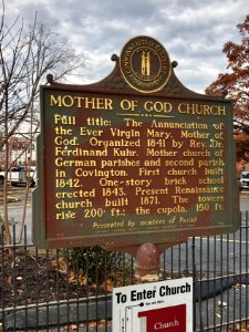 Historical Marker, Mother of God Catholic Church, Mutter G… photo