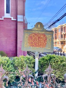 Historical Marker, Old First United Methodist Church, Lick… 