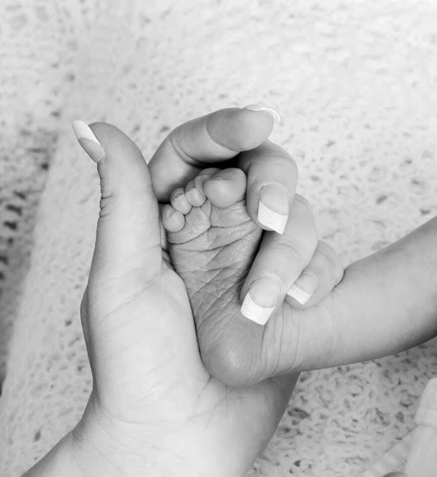 Newborn mom together