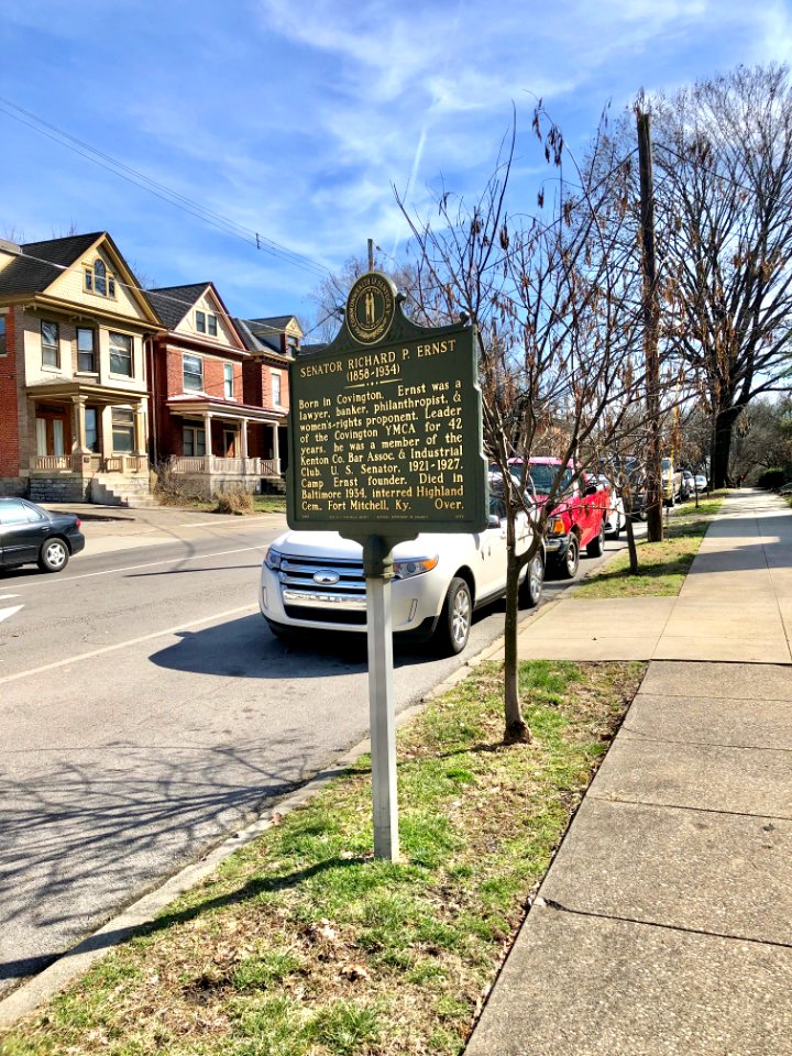 Historical Marker, Senator Richard P. Ernst House, Licking… 