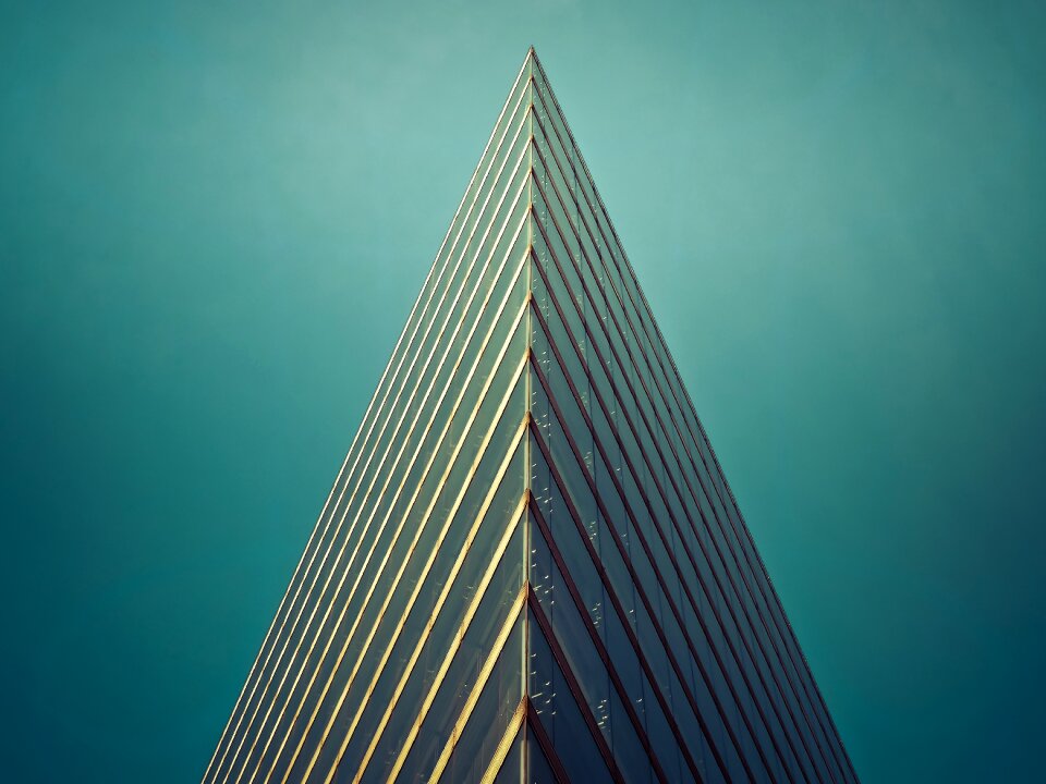 Glass skyscraper facade photo