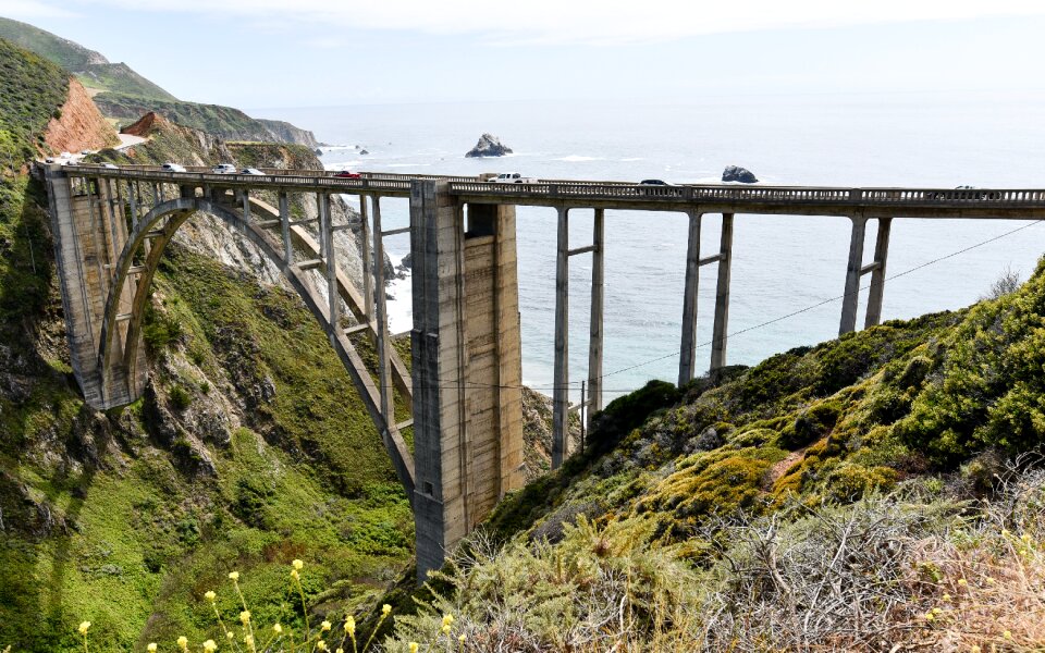 Bridge highway 1 pacific lake