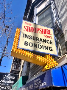 Bob Shropshire Sons Insurance and Bonding Sign, Main Stree… 