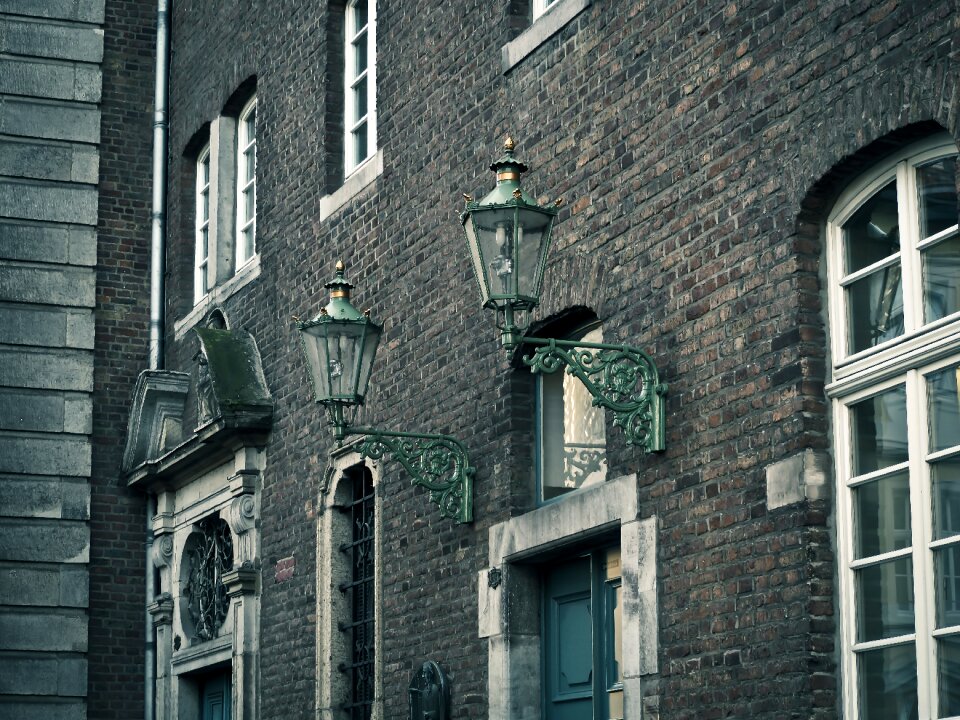Building facade old houses
