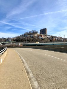 Mount Adams from the Gilbert Avenue Viaduct, Cincinnati, O… 