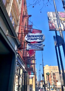 Hathaway Stamp Co. Sign, Main Street Historic District, Ci… 