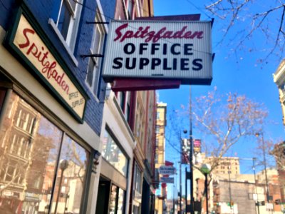 Spitzfaden Office Supply Co. Sign, Main Street Historic Di… 