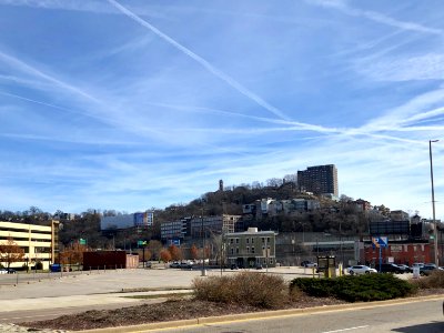 Mount Adams from the Gilbert Avenue Viaduct, Cincinnati, O… 