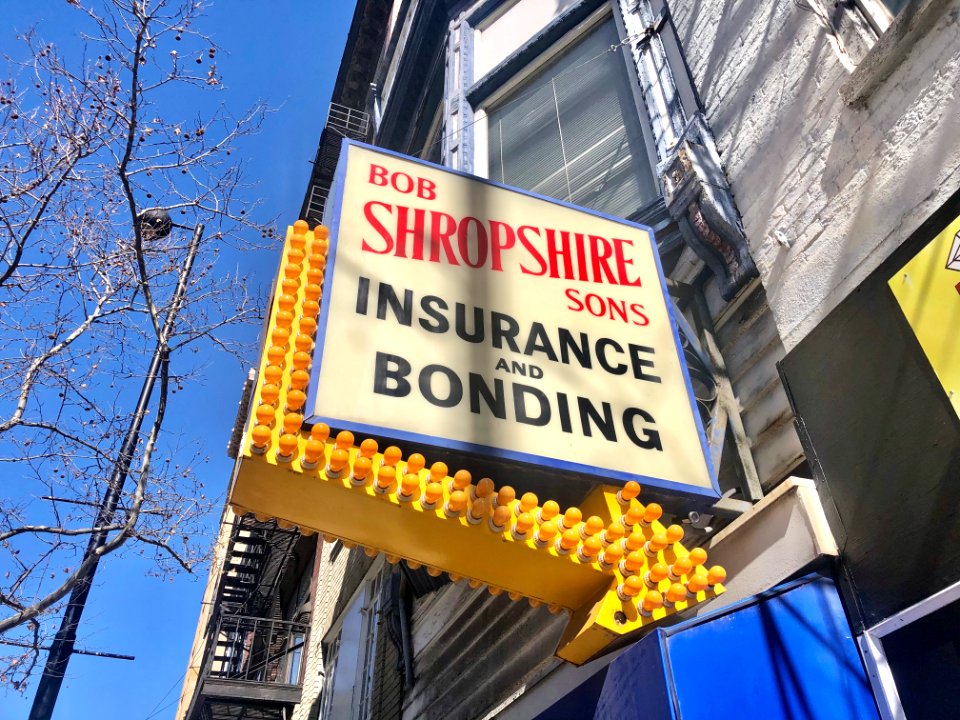 Bob Shropshire Sons Insurance and Bonding Sign, Main Stree… 