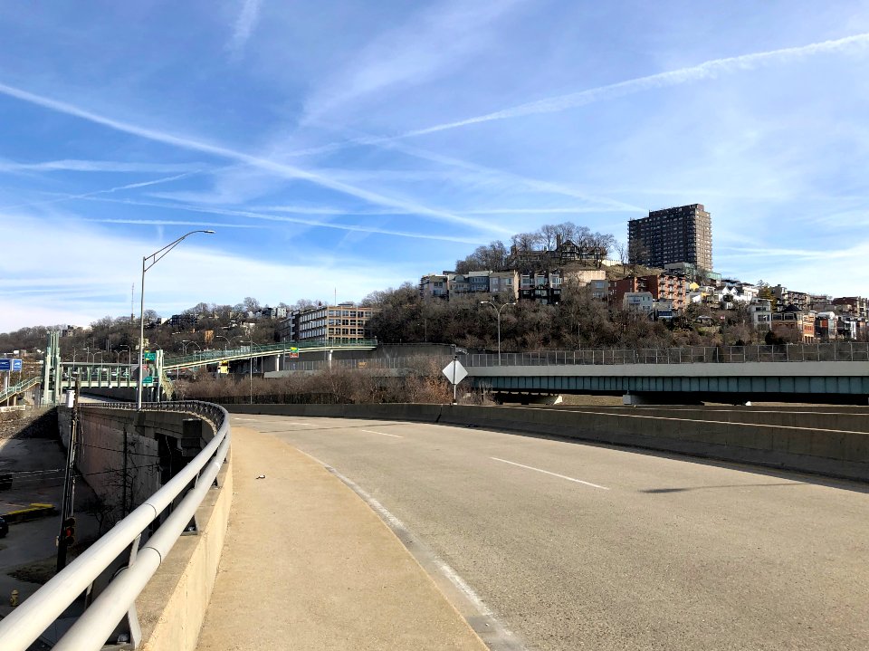 Mount Adams from the Gilbert Avenue Viaduct, Cincinnati, O… 