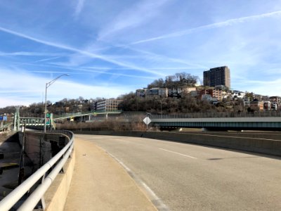 Mount Adams from the Gilbert Avenue Viaduct, Cincinnati, O… 