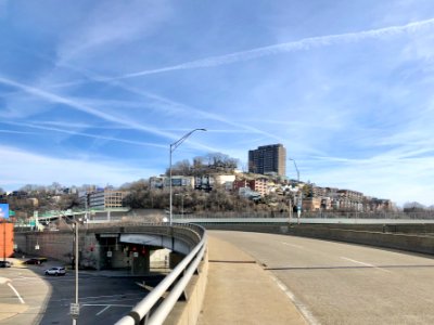 Mount Adams from the Gilbert Avenue Viaduct, Cincinnati, O… 