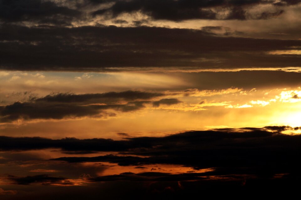 Sunset evening sky nature photo