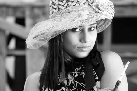 Woman face portrait