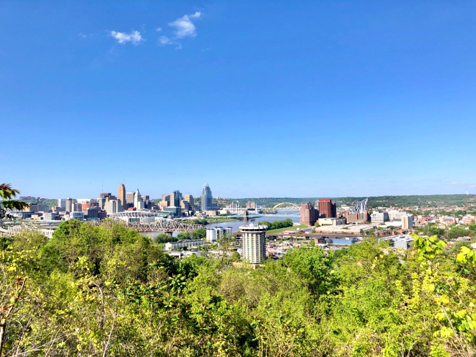 Cincinnati Skyline from The Overlook, Devou Park, Kenton H… 