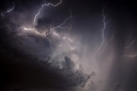 Energy thunderstorm night