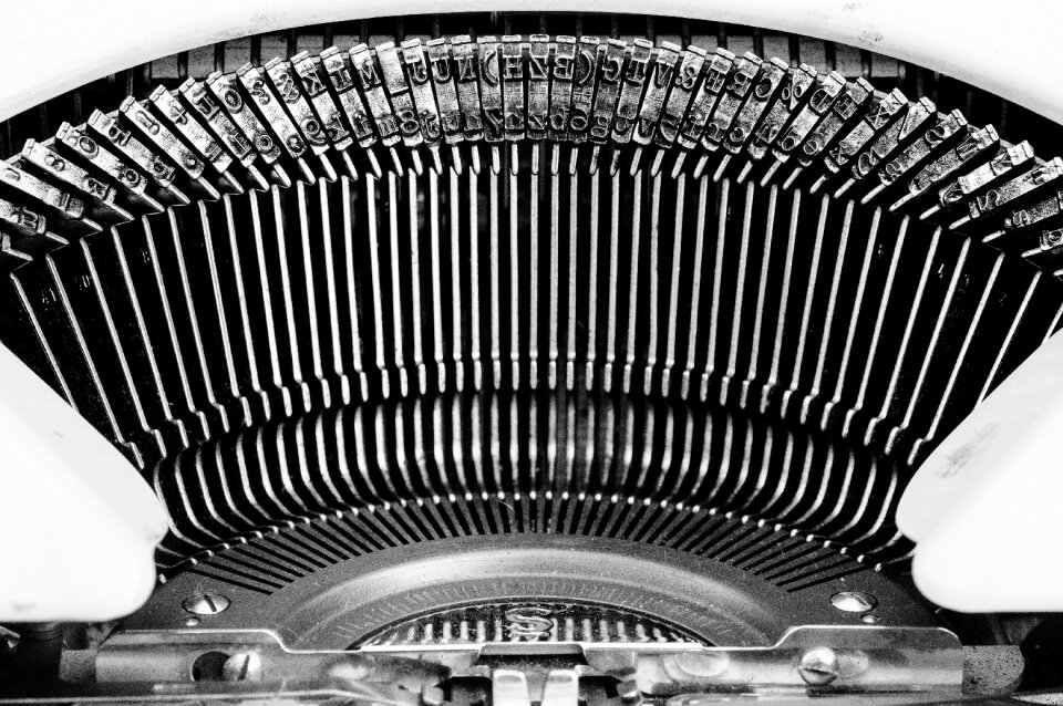Structure black and white abstract
