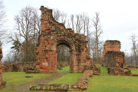 Monastery ruins destroyed historically photo