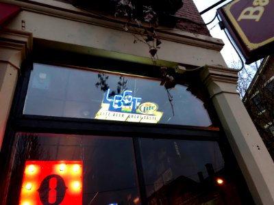 Miller Light LGBT Sign, Bar 32, Bakewell Street, Mainstras… 