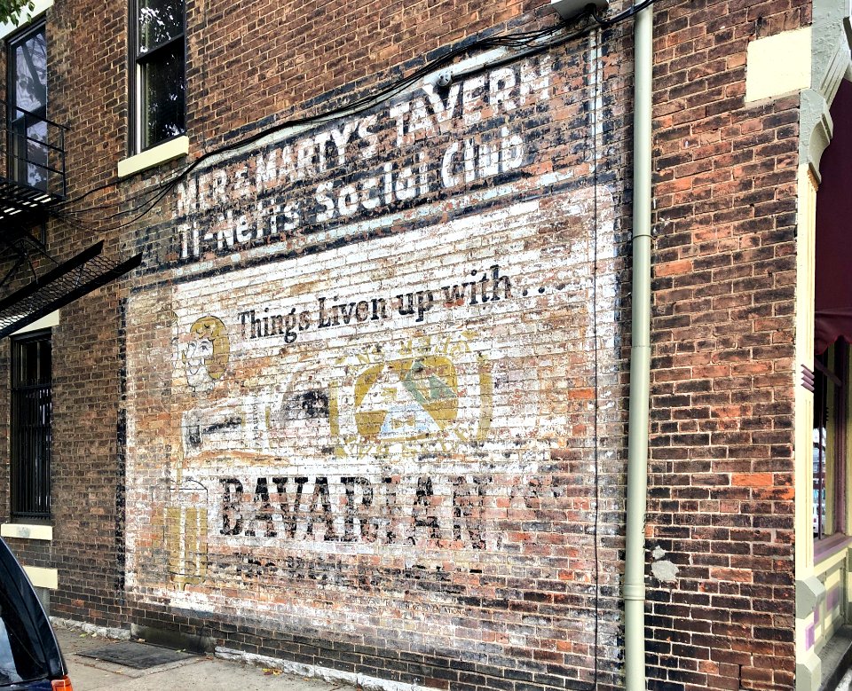 Bavarian Beer Ghost Sign, Bakewell Street, Mainstrasse Vil… 