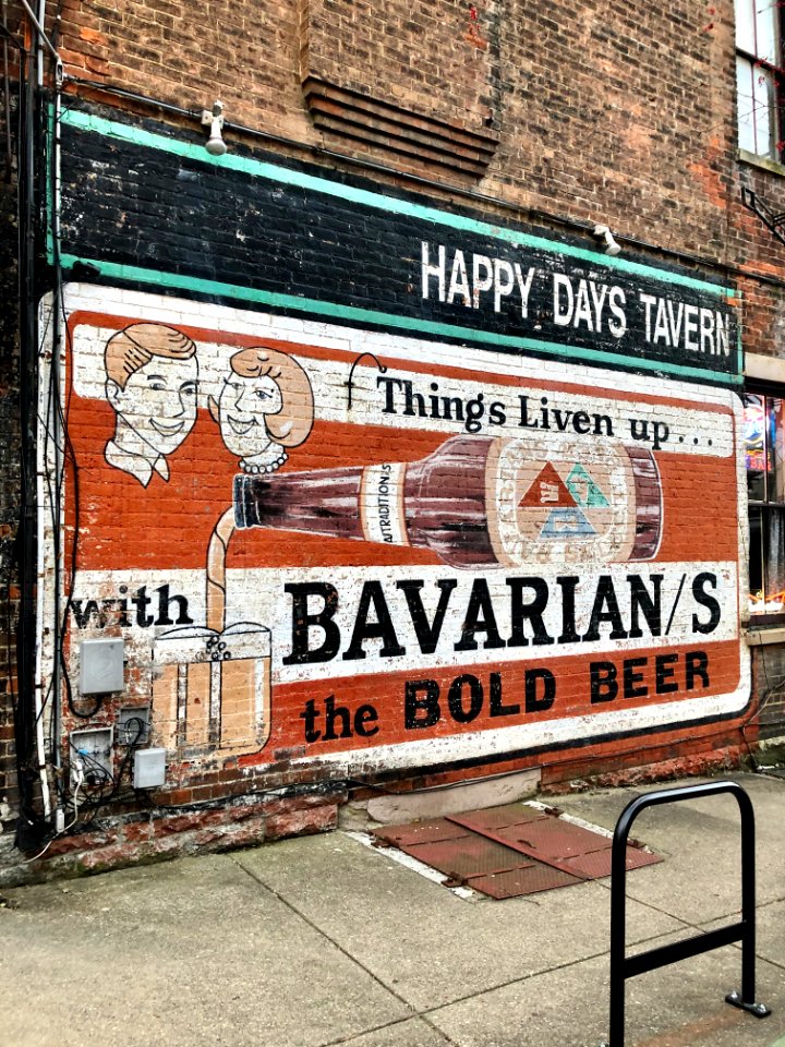 Bavarian Beer Sign, Bakewell Street, Mainstrasse Village, … 