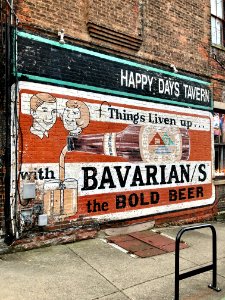Bavarian Beer Sign, Bakewell Street, Mainstrasse Village, … 