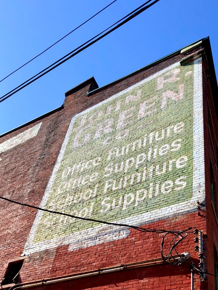 Sign, John R. Green Building, 6th Street, Mainstrasse Vill… 