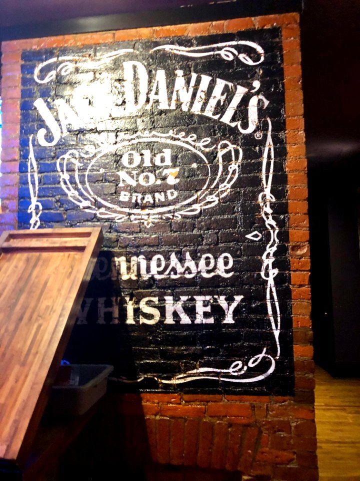Jack Daniels Sign, Mac's Pizza Pub, Main Street, Mainstras… 