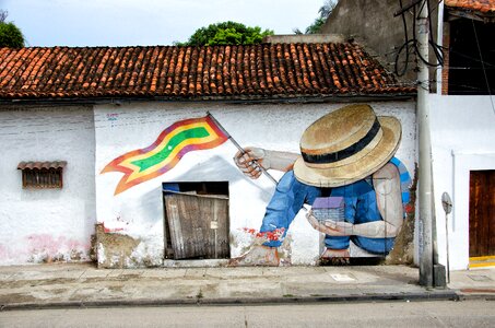 Cartagena graffiti house photo
