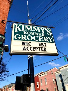 Kimmy's Korner Grocery Sign, Main Street, Mainstrasse Vill… 