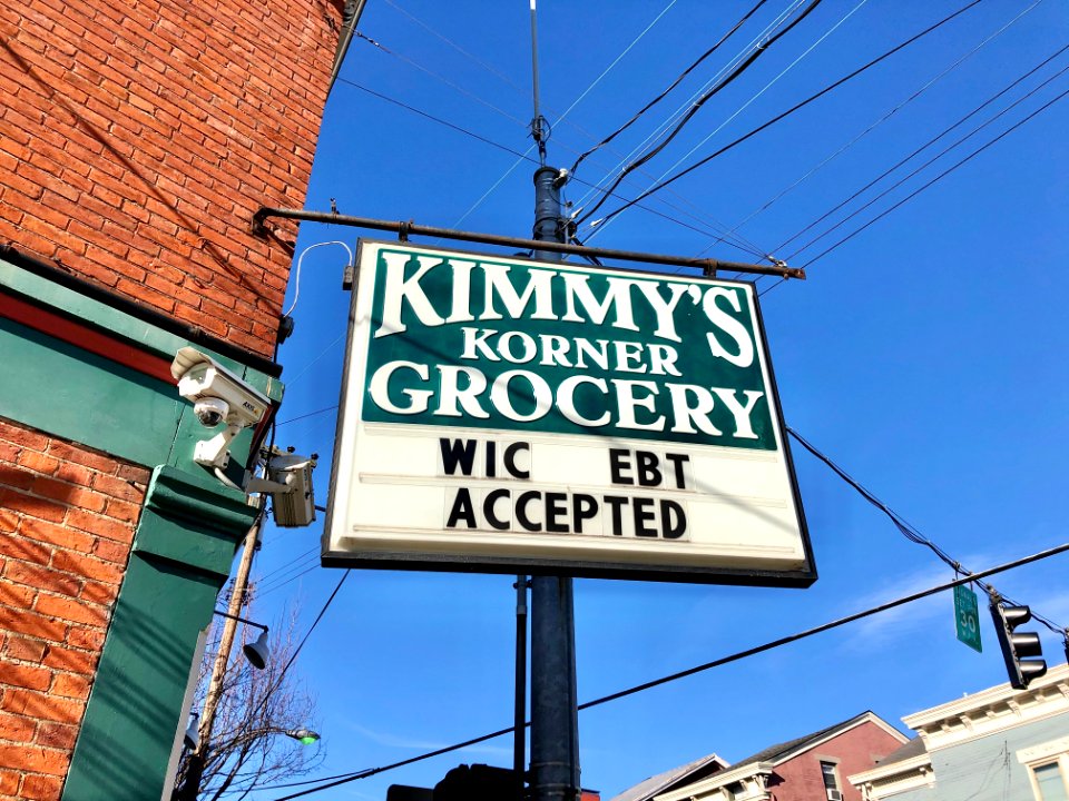 Kimmy's Korner Grocery Sign, Main Street, Mainstrasse Vill… 