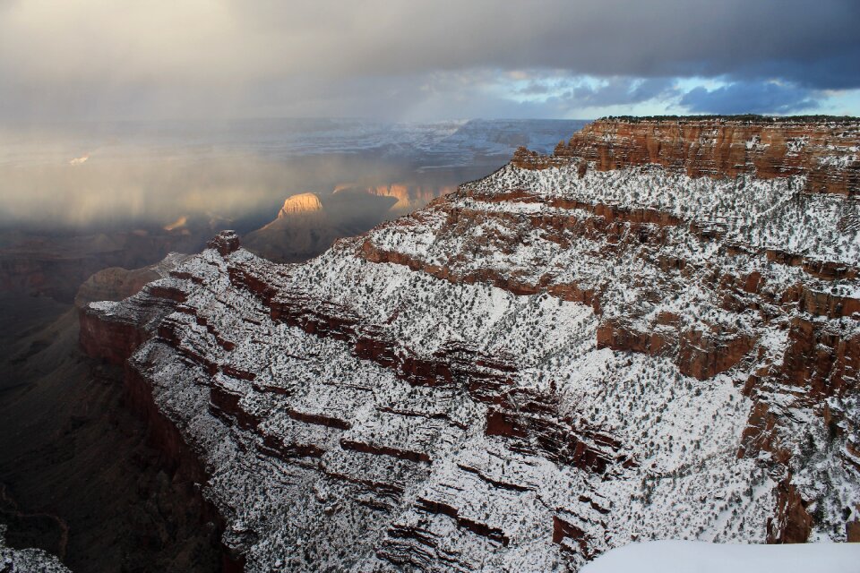 Snow park landscape