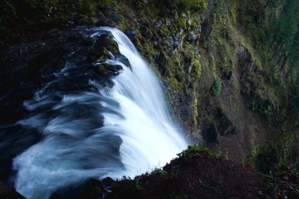 Water rock mountain photo