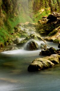 Natural life background flowing water photo