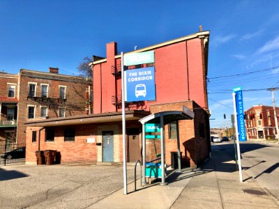 Bus Stop, Pike Street, Mainstrasse Village, Covington, KY 