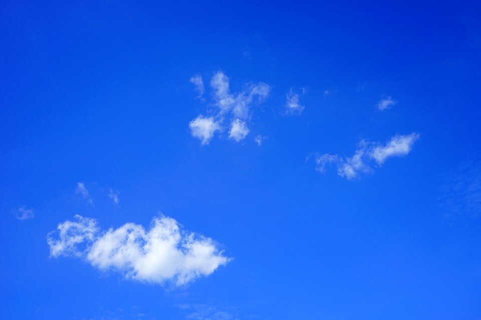 Summer day blue white