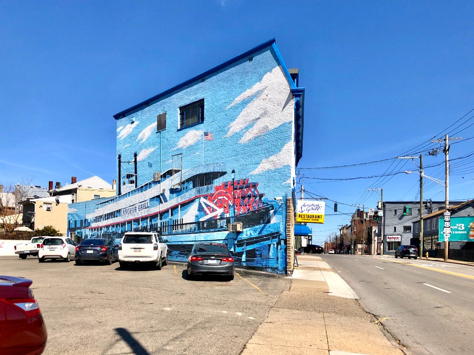 Anchor Grill Mural, Pike Street, Mainstrasse Village, Covi… 