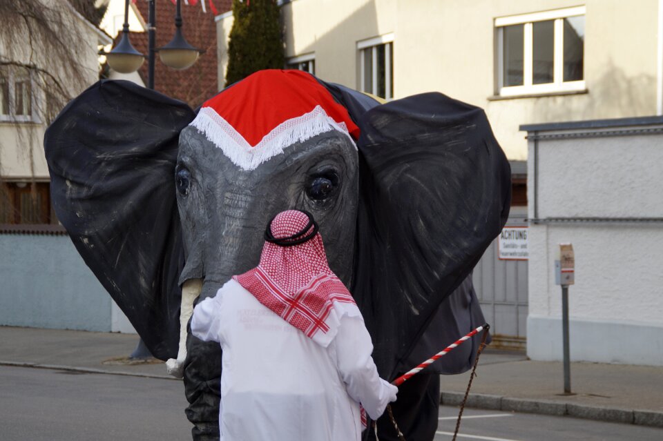 Circus elephant panel move
