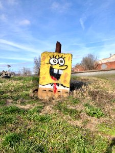 Spongebob Sculpture, Chesapeake Street, Seminary Square, C… 