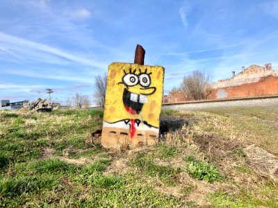 Spongebob Sculpture, Chesapeake Street, Seminary Square, C… 