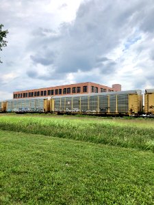 Union Pacific Railroad Train Cars, Peaselburg, Covington, … photo