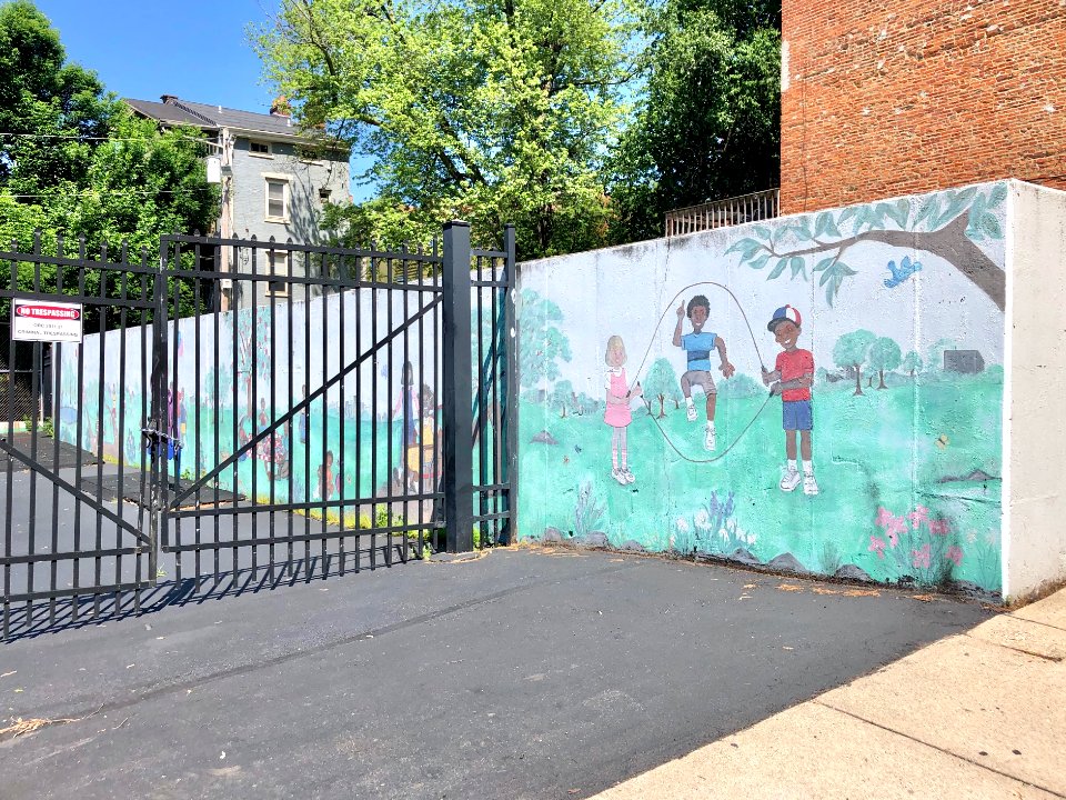 Mural, Water Lily Learning Center, Mansfield Street, Prosp… 