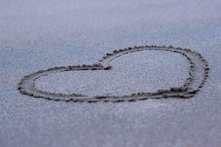 Love sand brushed