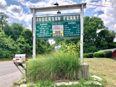 Anderson Ferry Sign, Constance, KY 