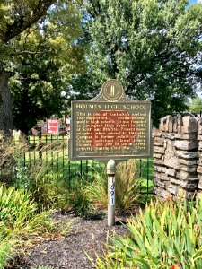 Historical Marker, Holmes High School, Wallace Woods, Covi… 