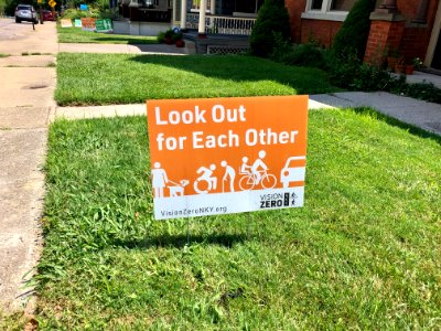 Vision Zero Sign, Highway Avenue, Botany Hills, Covington,… 