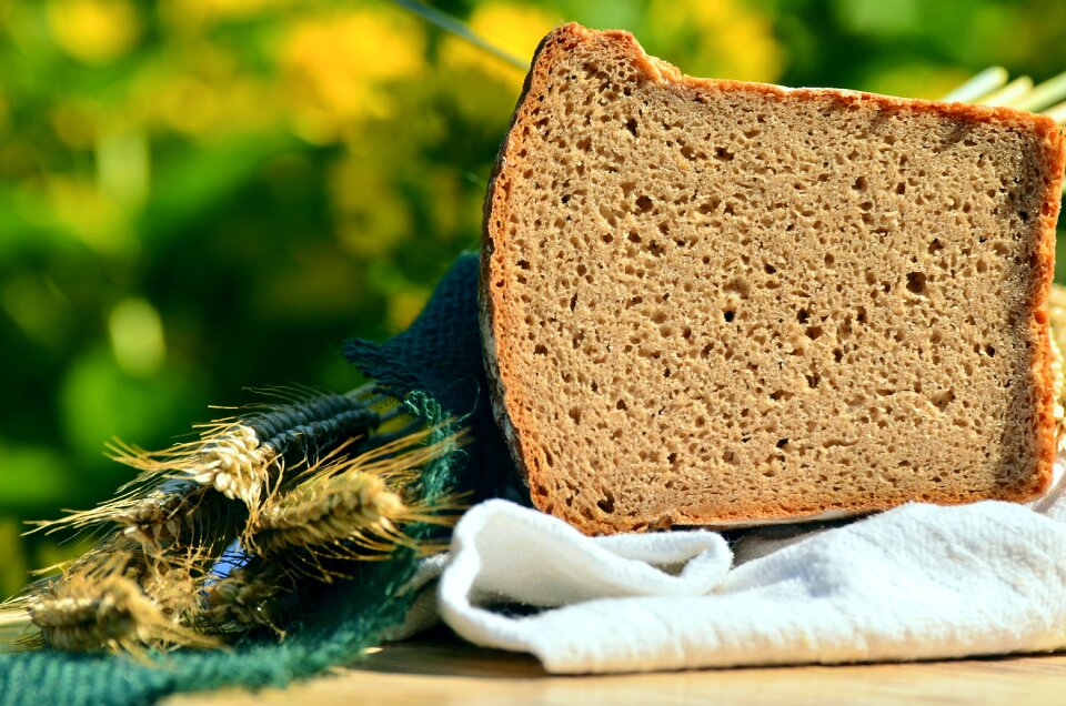 Baked loaf of bread craft