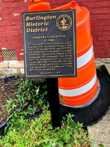 Historical Marker, James Runyan House, Jefferson Street, B… 