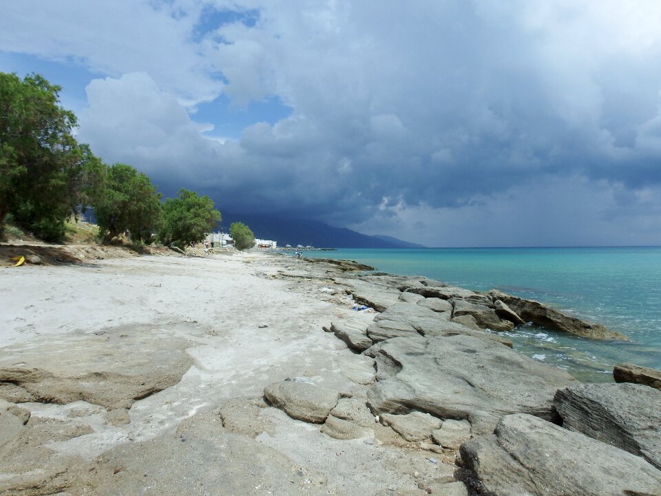 Rain beach blue rain